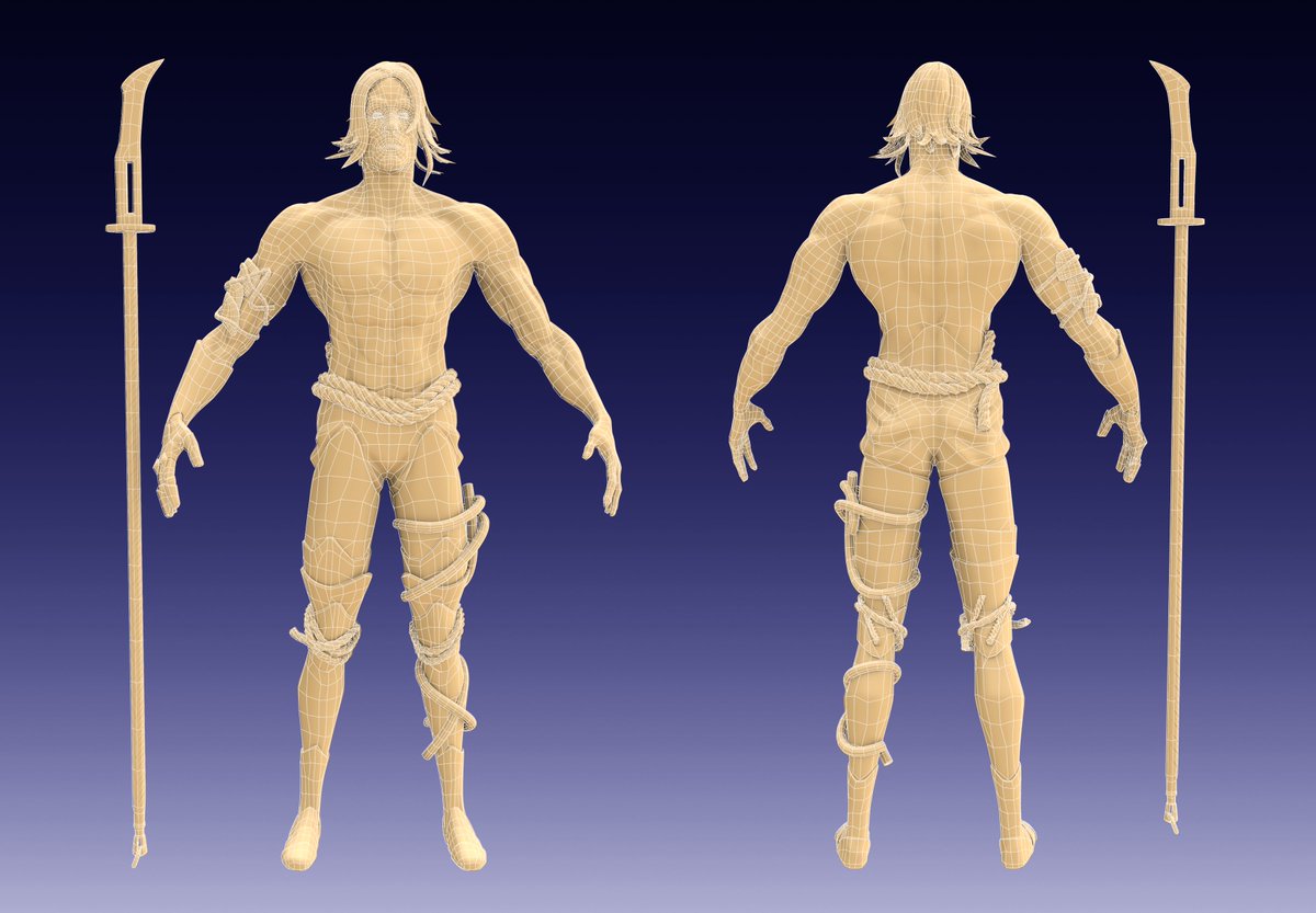 sydorukanton's tweet photo. Jaime The Knight
Around 25k tris.
- Modeling in Blender
- Retopo in Blender
-UVs in RizomUv
- Baking in SP
- Texturing in SP
- Rendering in Blender
Concept created by myself from a head.

#Digital3D #3DPrinting #MixedMedia #Fantasy #Stylized #CharacterModeling #stylized https://t.co/MhJ4gLNxHU