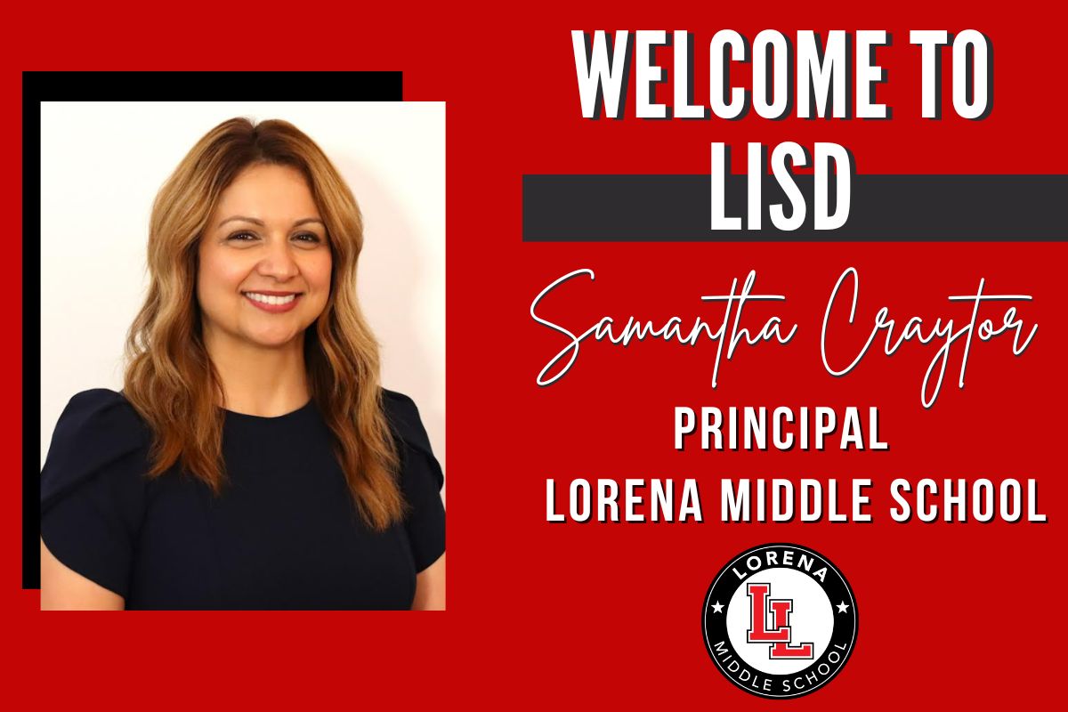 LorenaISD's tweet photo. LISD is excited to announce Samantha Craytor has been named the Principal at Lorena Middle School.

Welcome to the Leopard Family!

It's A Great Day To Be A Leopard!

#TheLeopardWay https://t.co/QSaVI8Nl6Y