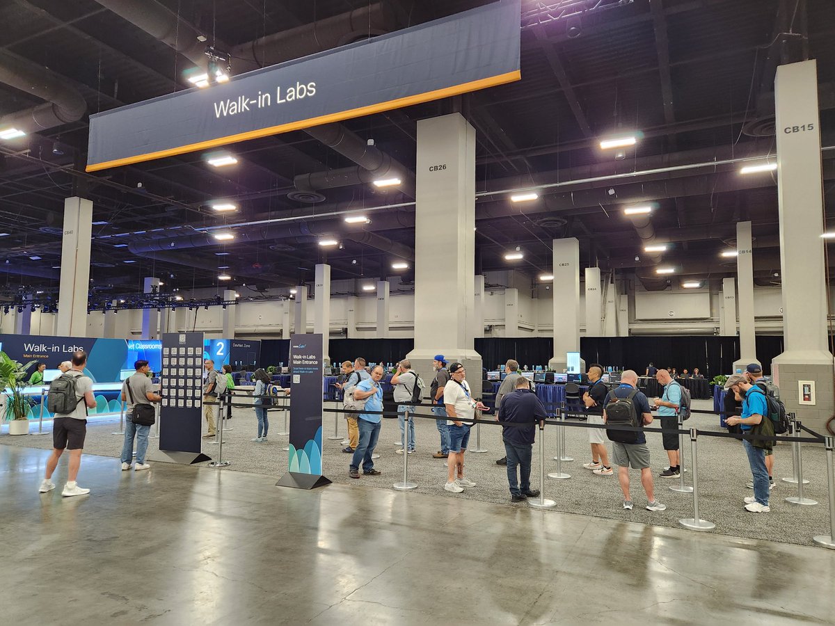 RTPCCIE's tweet photo. Who is taking a #CCNP exam at #CiscoLive?  Get your hands on free Walk-in Labs to test you skills to prepare!  Lots of seating. 

LABCRT-2452 (ENCOR), LABCRT-2460 (ENARSI), LABCRT-2464/5/6 (Troubleshoot Like a CCNP). https://t.co/bn7BZbhvE1