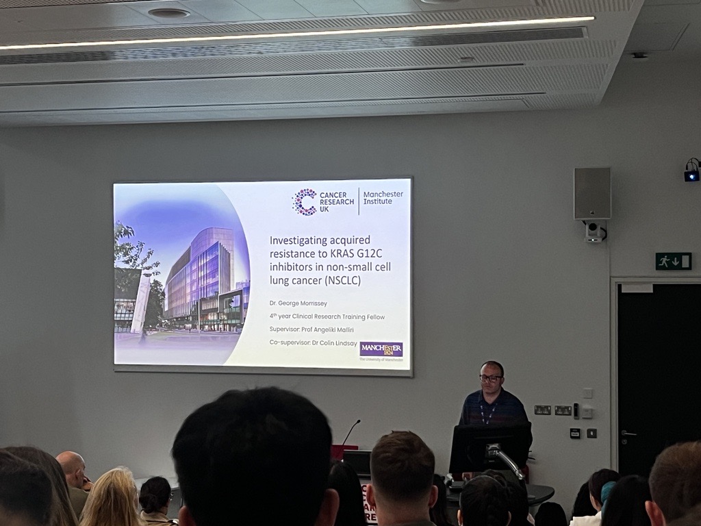 MCRCnews's tweet photo. @UoM_DCS @FBMH_UoM @FBMH_DocAcad @CRUKresearch @OfficialUoM @Dr_Valletta Wrapping up day, we heard talks from from of our postgrad researchers covering:

👩‍🔬Breast cancer prediction in Black women
🦠KRAS inhibitor resistance
🧬Lynch Syndrome in #prostatecancer
🏥New radiotherapy combinations

Thanks to everyone who's attended our #CancerPGRShowcase! https://t.co/k28QaSeg8D
