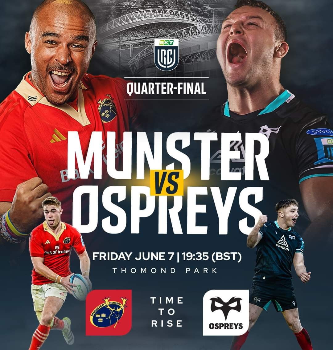 sadiespub's tweet photo. Munster v Ospreys live here Friday night @ 7:30. https://t.co/XMydQ40c60