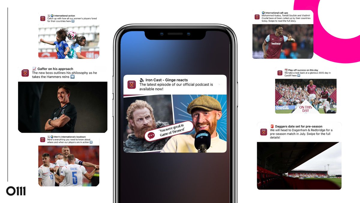 Other Media (@othermedia) on Twitter photo π± So much great content from <a href="/WestHam/">West Ham United</a>; brought to supporters' attention through a variety of eye-catching push notifications.
π¨βπΌ New boss's plans
π Podcasts
π International call ups
π On This Day
β½ Pre-season fixtures π± So much great content from <a href="/WestHam/">West Ham United</a>; brought to supporters' attention through a variety of eye-catching push notifications.
π¨βπΌ New boss's plans
π Podcasts
π International call ups
π On This Day
β½ Pre-season fixtures