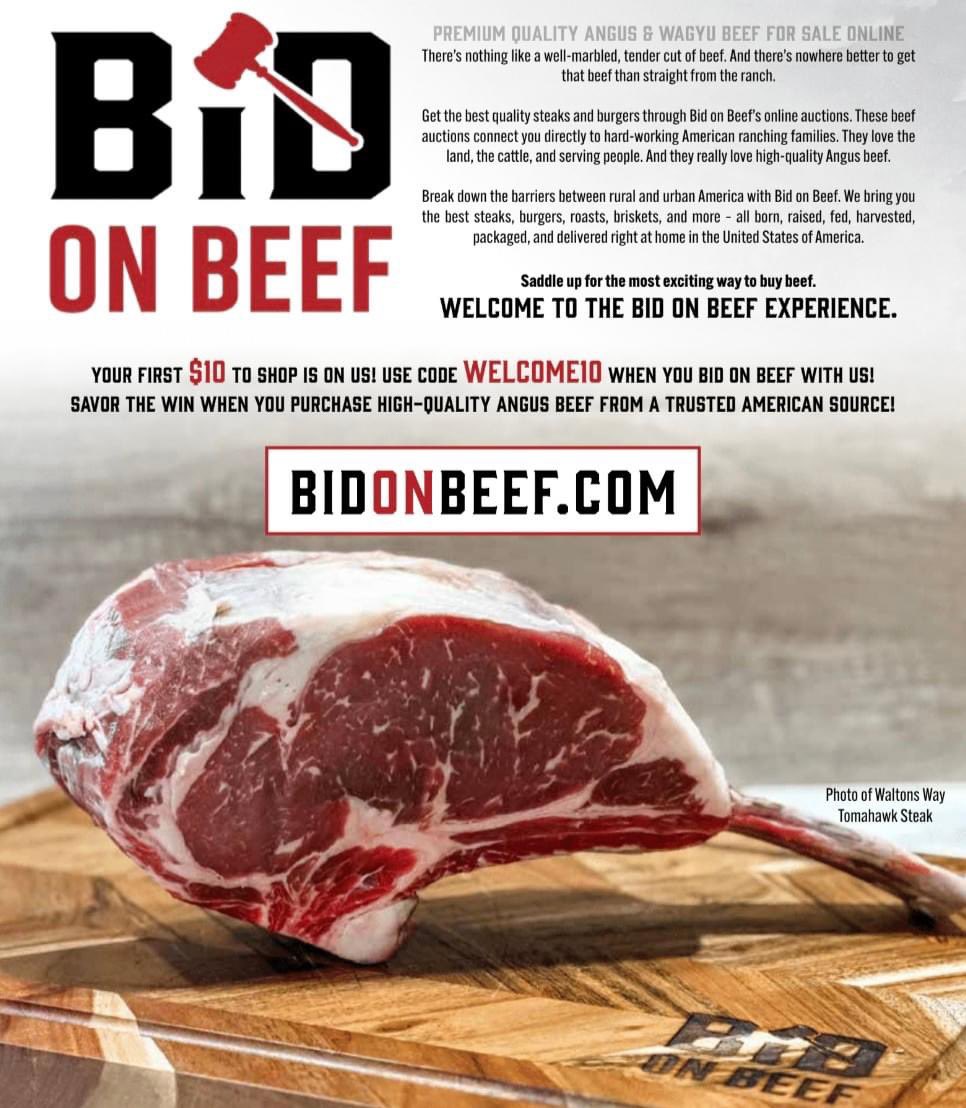 RadkeAmanda's tweet image. Are you ready to Bid On Beef with us? Set up your account at: BidOnBeef.com

#AngusBeef #Steaks #Beef #WagyuBeef #Meat #Grilling #Cattle #Yes2Meat