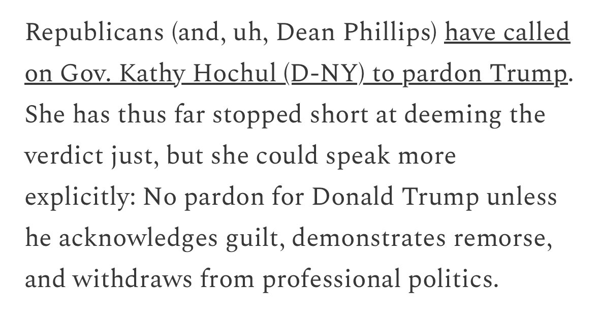 The good news is that the more battle-ready members of the party could still use their official powers to hoist the felony convictions back above the fold. I offer many specific ideas. For instance… offmessage.net/p/theres-no-sh…