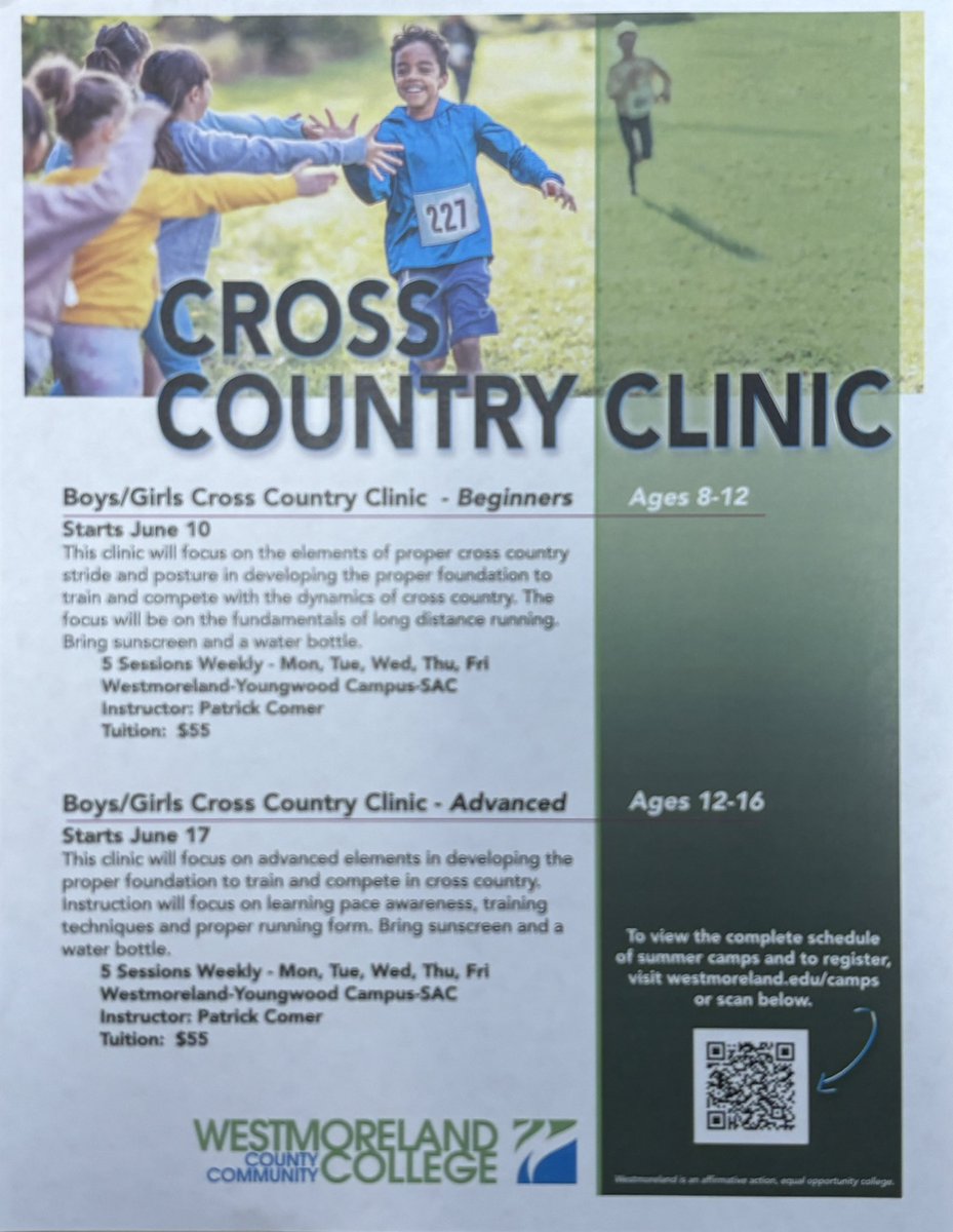 Xc camps start next week!! Sign up now!!