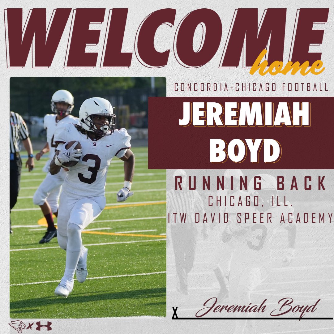 Time to meet another new family member for our 2024 season ⬇️

Meet our running back from Chicago, Illinois. 

Welcome to the CUC Family Jeremiah Boyd!!