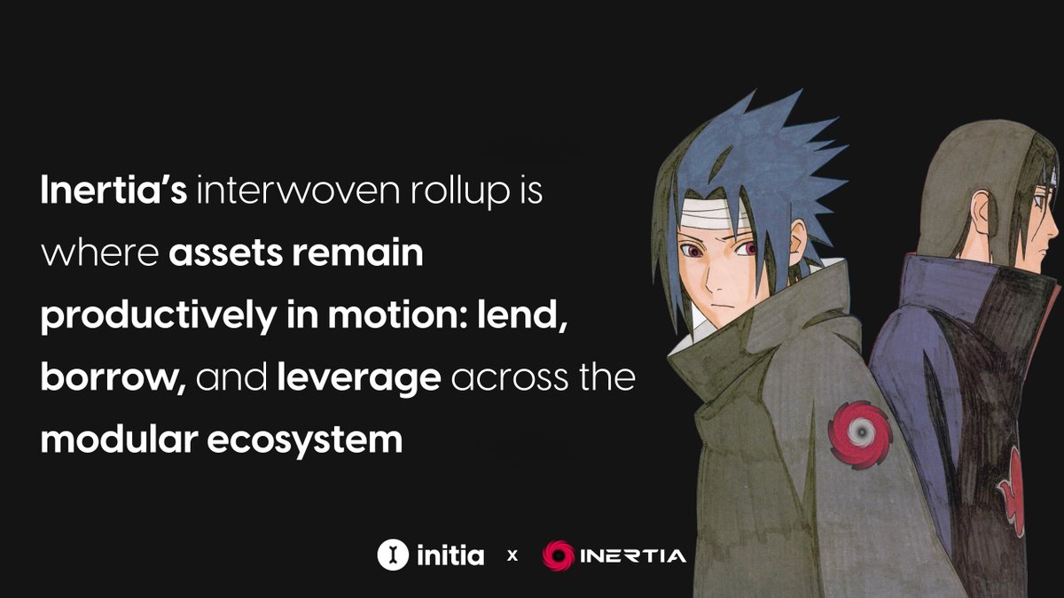 Inertia becomes interwoven 🪢

Say hello to <a href="/Inertia_fi/">INERTIA</a> — the next Minitia. Inertia's interwoven lending protocol is a hub where assets across the modular ecosystem are set in motion.

Inertia also launches the first LRT on top of <a href="/milky_way_zone/">MilkyWay 🥛</a>'s restaking hub.

Learn more 🫳