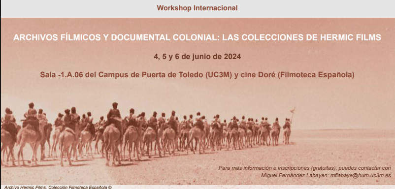 📽️Mañana y pasado se celebra en el campus de Puerta de Toledo el Workshop Internacional "Archivos fílmicos y documental colonial: las colecciones de Hermic Films"  
👆¡Se complementa con miniciclo sobre algunos de estos documentales en Filmoteca Española!
n9.cl/xwx7a