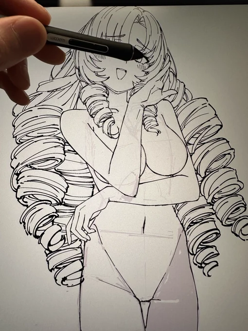 お嬢様ロール描くの上手すぎる 