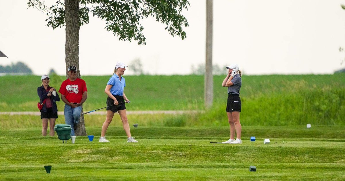 SDPBSports's tweet photo. Carly Guthmiller of Groton Area hit a hole in one on No. 11 at Bakker Crossing today at the ‘A’ state girls tournament. #SDGolf24 #SDPreps https://t.co/lZBOfyBPnV