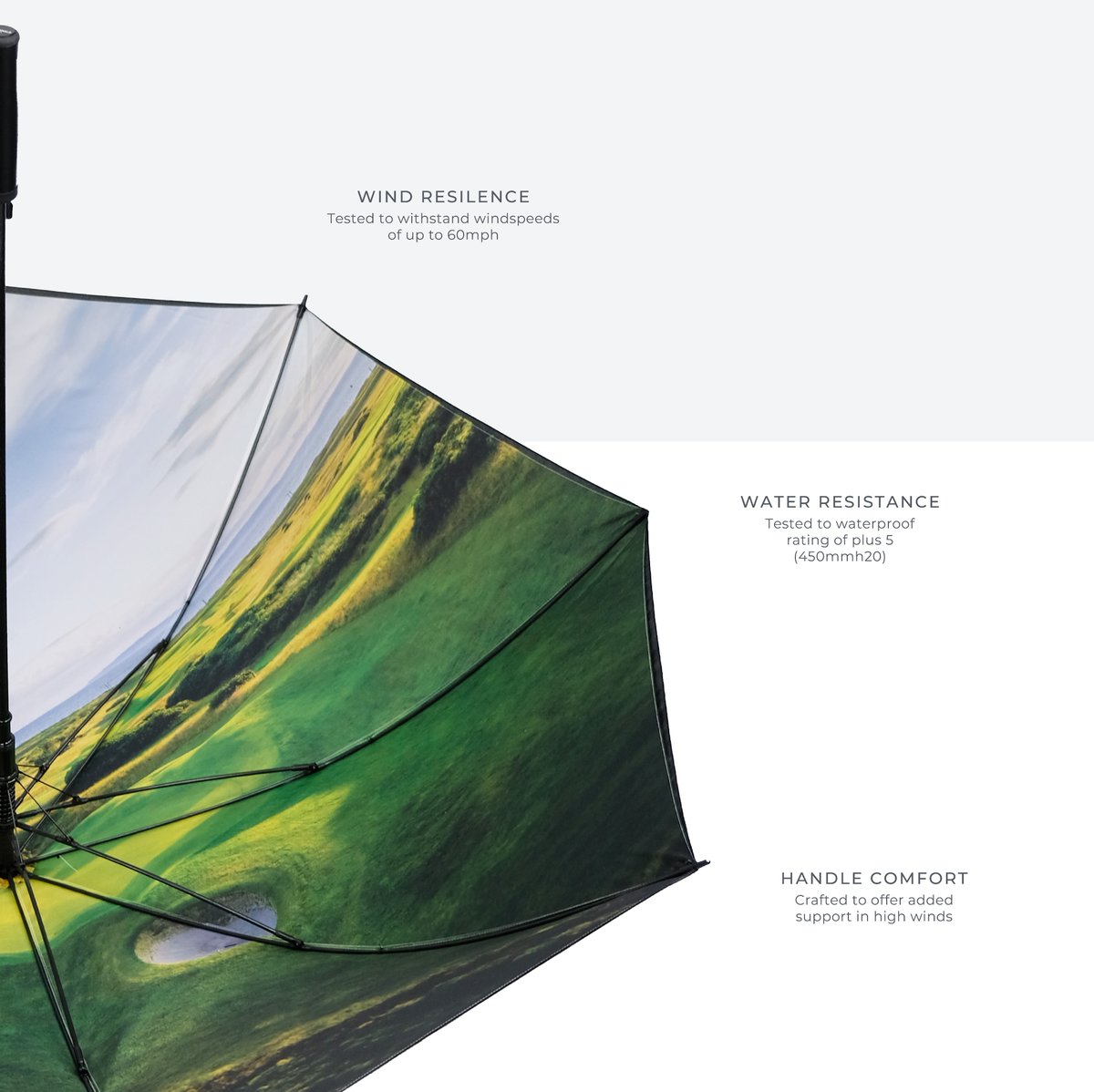 BROLI 2.5 collection offers next level customisation only limited by your imagination. The perfect way to showcase imagery or artwork! 

Every BROLI Umbrella is made using recycled rPET eco-friendly and sustainable materials keeping plastic bottles out of landfills.
