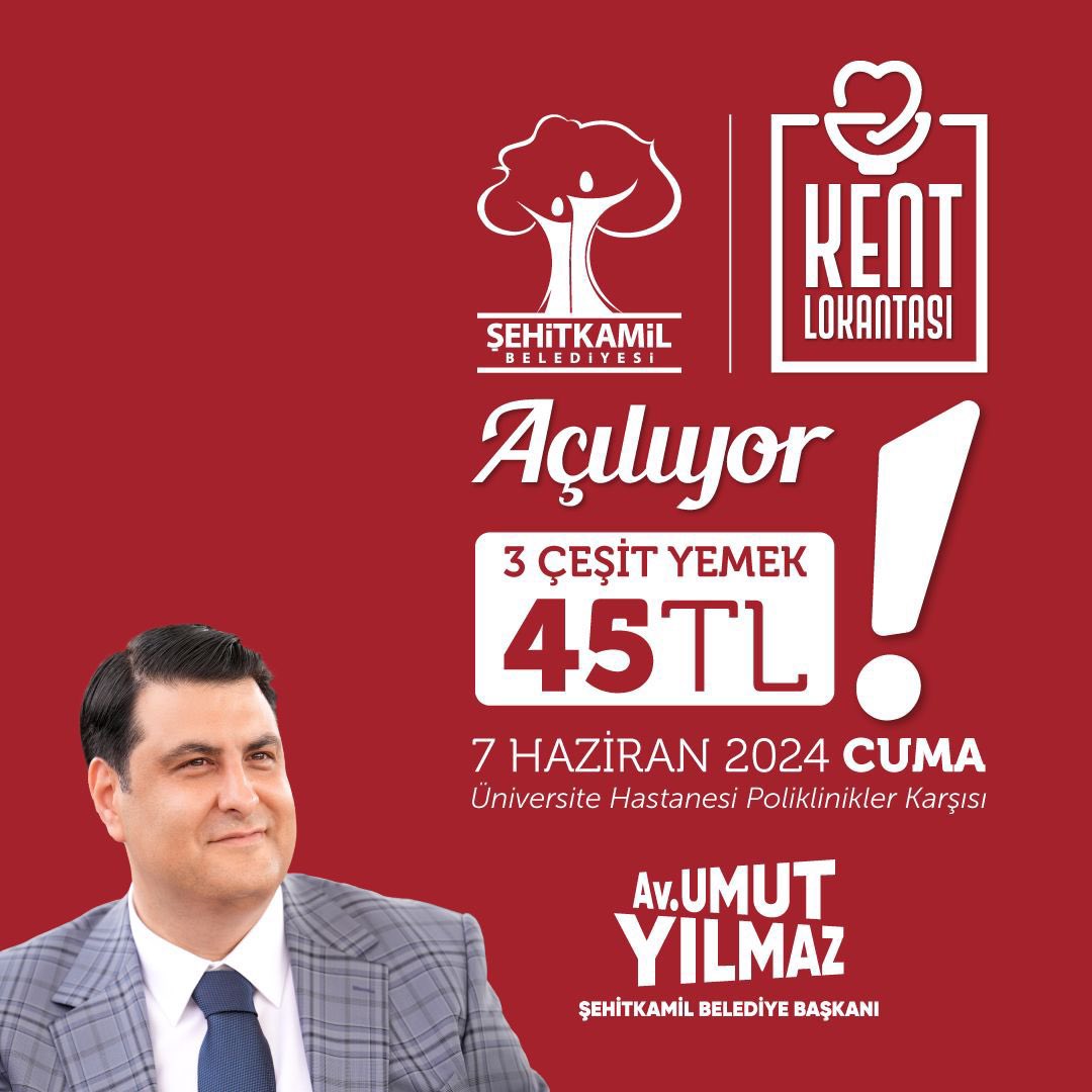 #Gaziantep’te halk belediyeciliği başlıyor.😎 CHP’li Şehitkamil Belediyesi, kent lokantası açıyor.