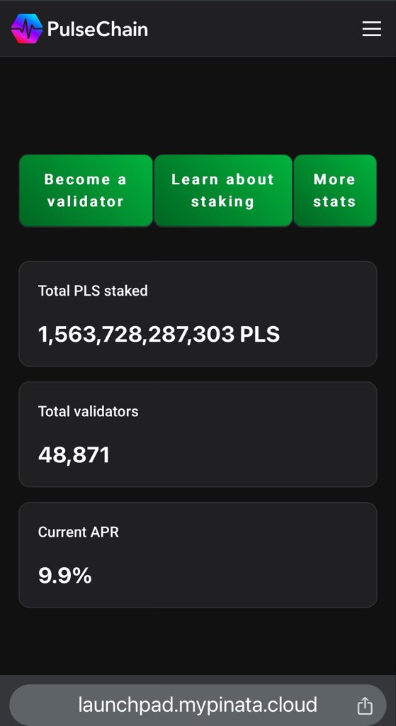 bretep's tweet photo. Isn’t it beautiful that there is no centralized authority, sequencer, person, or thing that can prevent all the protocols deployed on #PulseChain

Open source software being run throughout the world, making the world a better place. 

Hats off to all the builders, building and all the validators validating.
