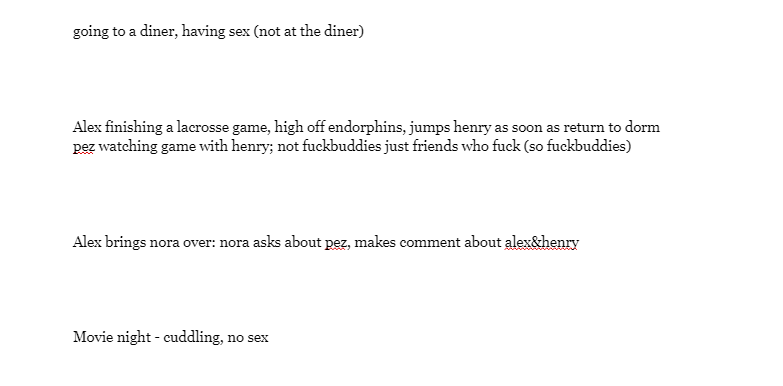 i am so good at outlining