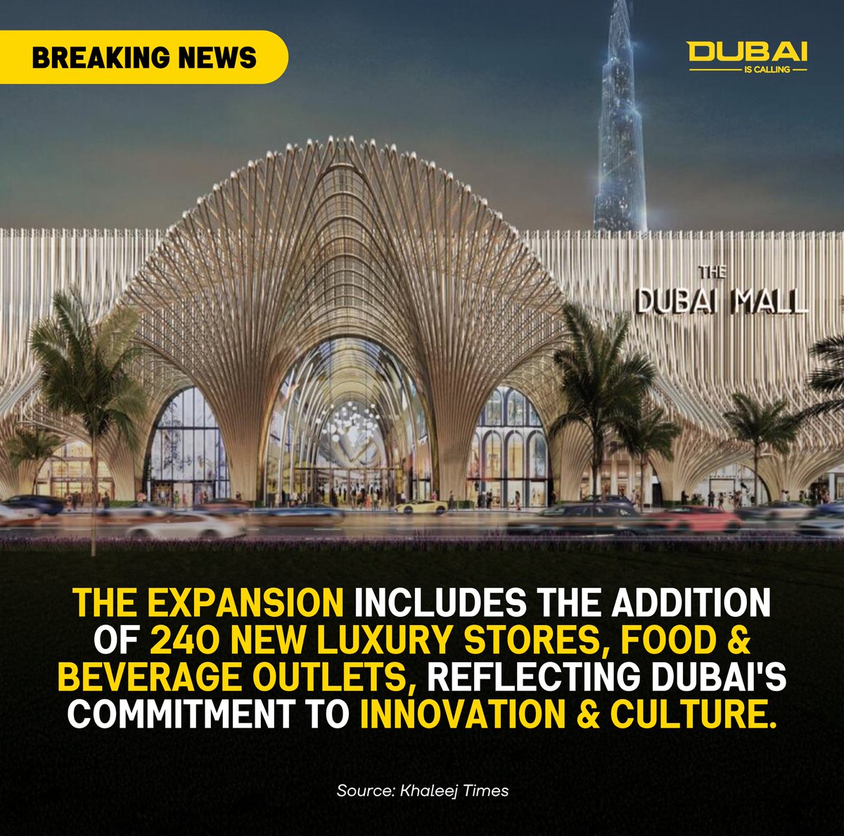 dubaiiscalling's tweet photo. And Emaar did it again! 😍 Dubai Mall will get BIGGER! What do you think about it? 🤔
Dubai is calling… Will you answer? 📞

#DubaiIsCalling #DubaiLiving #ReelTok #DubaiLife #DubaiMall #Emaar https://t.co/RBUyqMkiDM