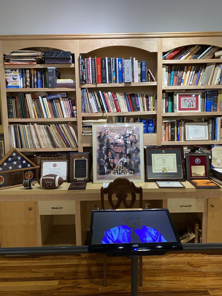 I visited Coach Eddie Robinson’s home library