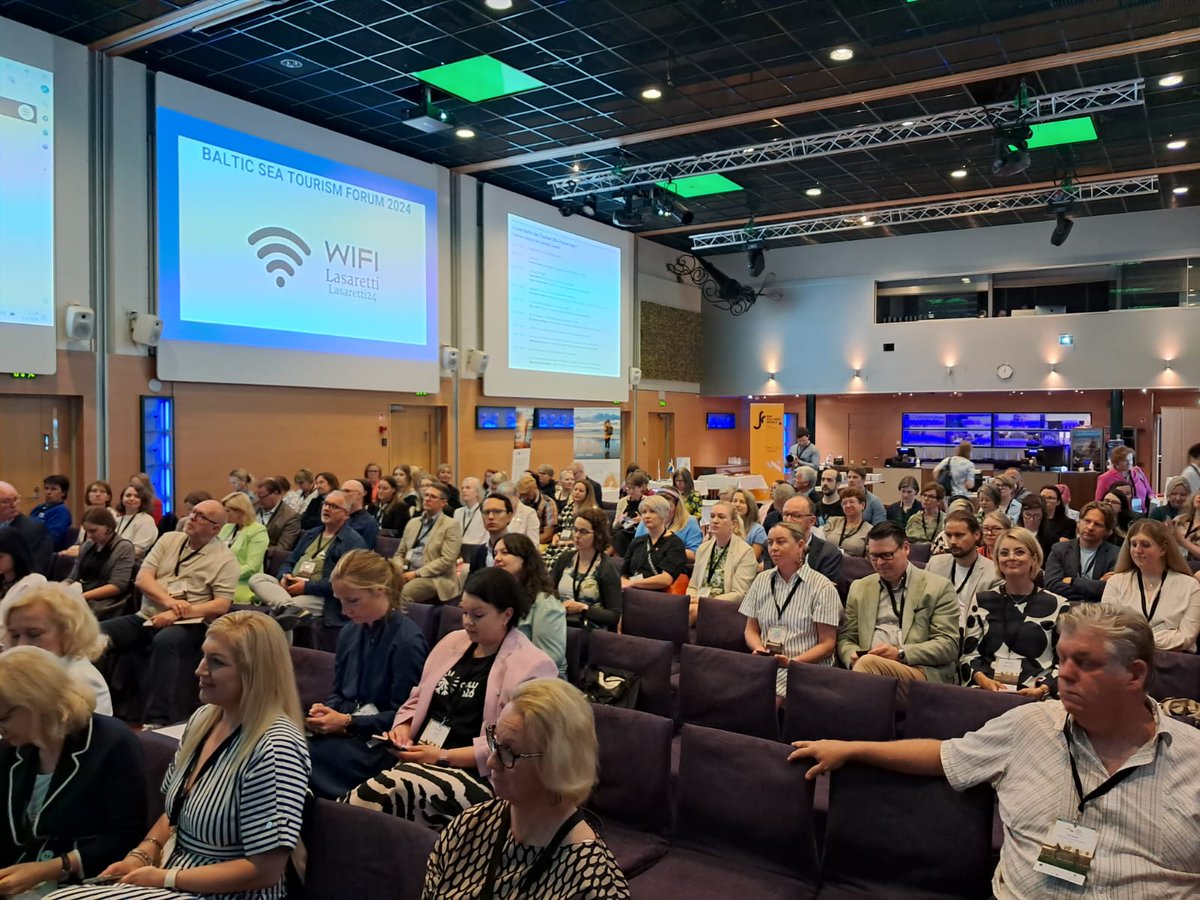 We just finalised the 1st day of the #BalticSeaTourismForum #BASTF2024 with a great mix of experts, practitioners &amp; #tourism enthusiasts from #BSR. Thank you, Oulu, for being our hosts and welcoming us into your lovely city! Looking forward to more networking later today &amp; Day 2!