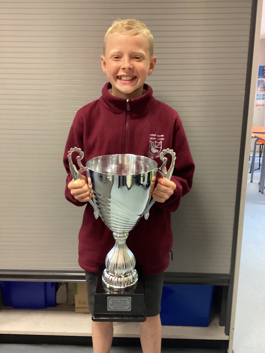 Broad_Square's tweet photo. One of our amazing Year 5 children has been celebrating winning the cup with his football team. Well done 🤩⚽️🏆 https://t.co/CKhi52YMqY