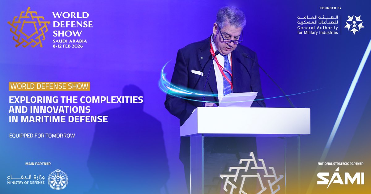 WDS_KSA's tweet photo. From World Defense Show 2024, Ambassador Stefano Pontecorvo of Leonardo highlighted cutting-edge advancements and the crucial role of command and control in the maritime domain.
Full insights in the article here: https://t.co/1MX2jHeBvn
#WDS2026
#EquippedForTomorrow https://t.co/gDi03aVEtd