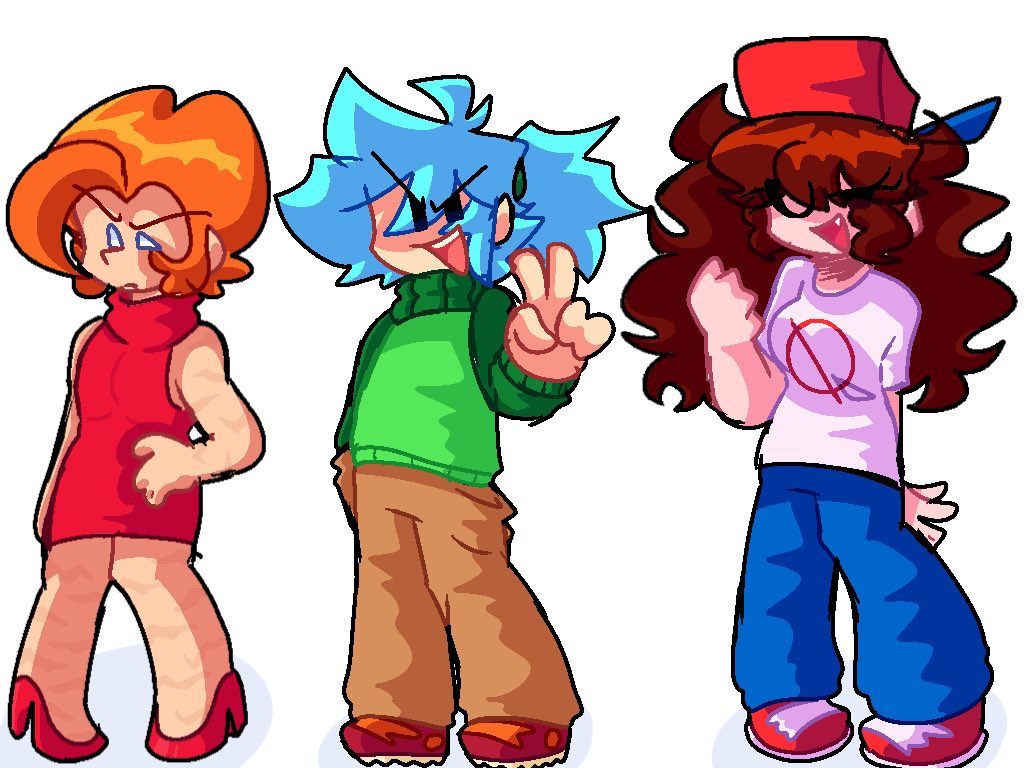 0110Alexander_'s tweet image. Different version i put more effort into

Idk why i forgot the marks on pico’s arms and legs in the first drawing i meant to add them