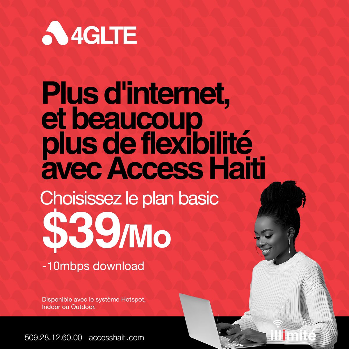 Plus d’internet et beaucoup plus de flexibilité avec la 4GLTE. Plus de détails sur nos plans: accesshaiti.com/allaccess/4g-l…