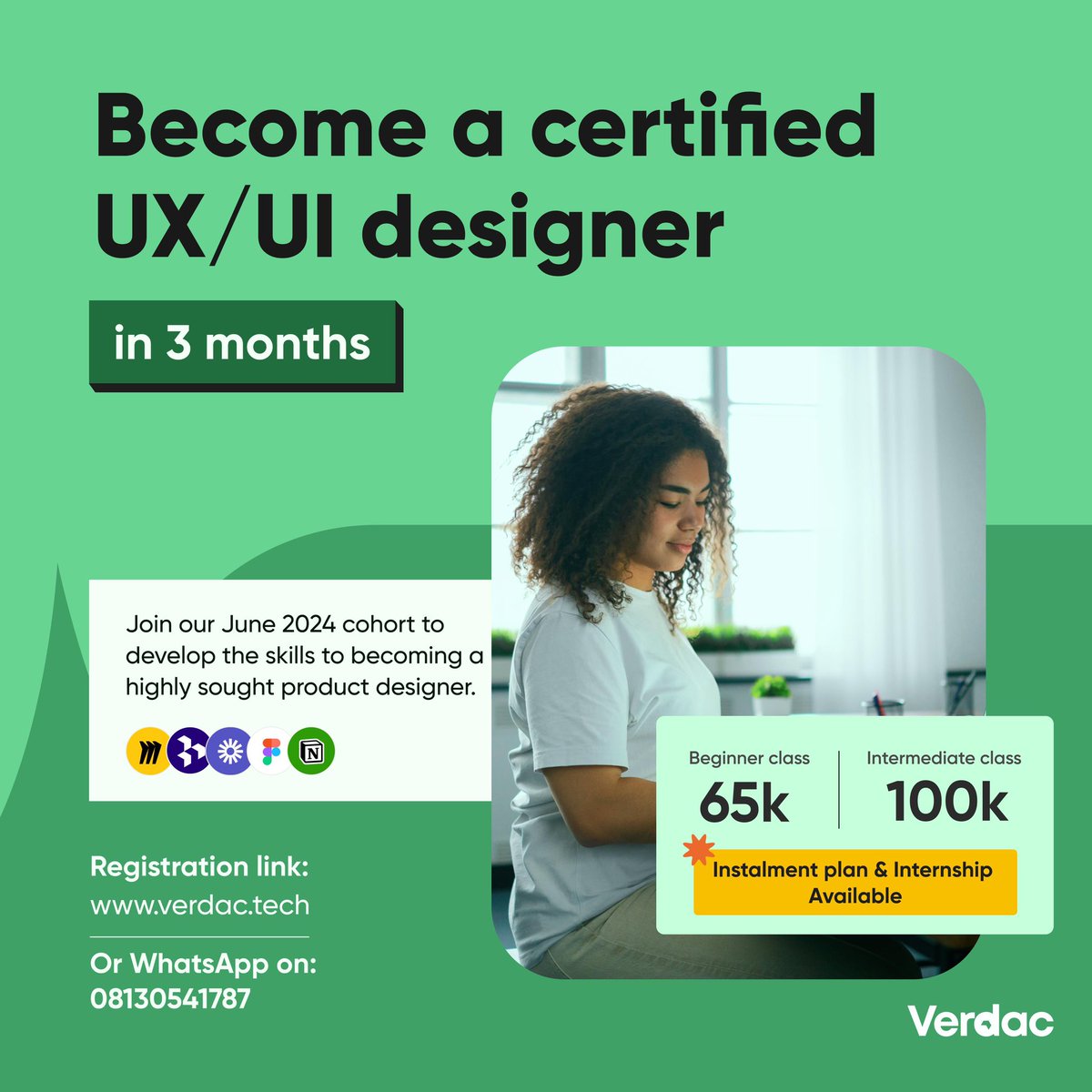 only_mannie's tweet photo. UIUX designers are the new rich kids of Beverly Hills!
seeing the apps and products you designed being used by many users is one of the biggest flex! You can learn to become a product designer this year with @VerdacTech
Visit https://t.co/7DgSn6qeD8 to start #VerdacTech https://t.co/rXLOVKjpCL