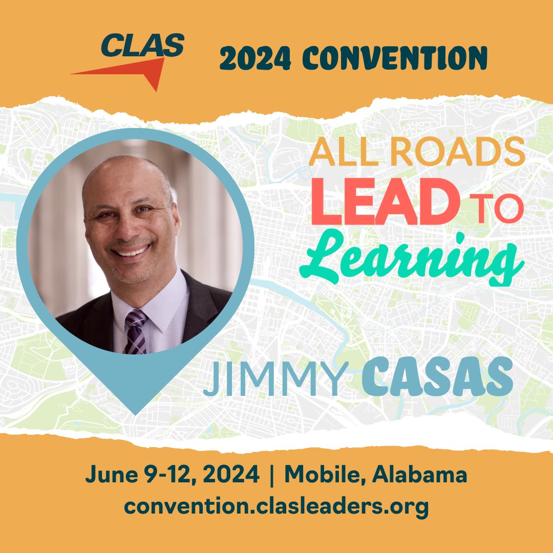 clasleaders's tweet photo. It's not too late to catch @casas_jimmy's keynote at #clasconv24! Register now at https://t.co/JZoapEPHEo. You'll want all the details on how to "Recalibrate the Culture" of your school! Already registered? Then you're in for a real treat! https://t.co/LLYMH7jRCB