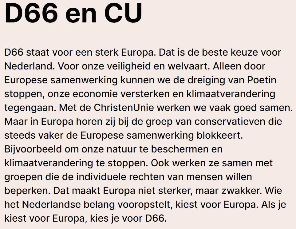justindenharder's tweet photo. Daar gaan we weer. @D66 noemt hun kieshulp "partijdig" en denkt dat je dan gewoon allemaal onzin mag opschrijven. https://t.co/z0H6vUtQin