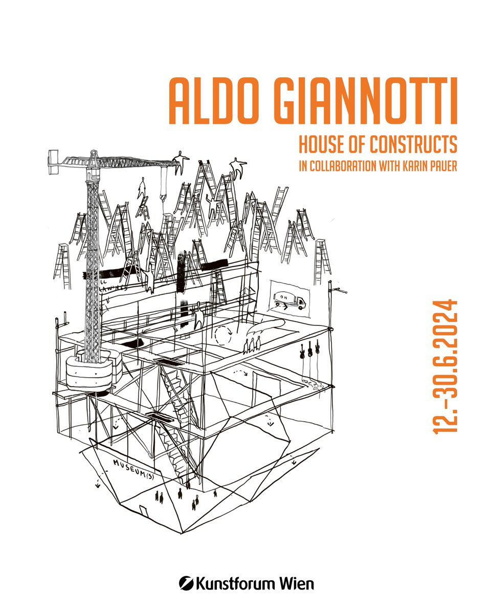Jetzt Tickets für ALDO GIANNOTTI HOUSE OF CONSTRUCTS // IN KOLLABORATION MIT KARIN PAUER sichern und nicht verpassen wie sich das #KunstforumWien in eine Baustelle verwandelt! Ein Projekt zwischen Ausstellung, Performance, Partizipation und Musik. Nur von 12.6.-30.6.2024!