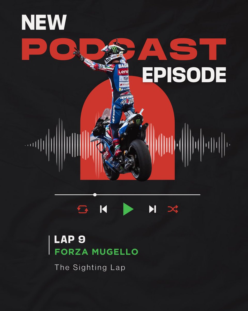 thesightinglap's tweet photo. •NEW PODCAST EPISODE OUT NOW•

Ride along as we relive all the action that went down at the iconic Italian GP in Mugello🇮🇹

Listen here🎧:

https://t.co/tNKTIkwxJt

#TheSightingLap #ItalianGP #MotoGP #Moto2 #Moto3 https://t.co/gRHZGt46EC