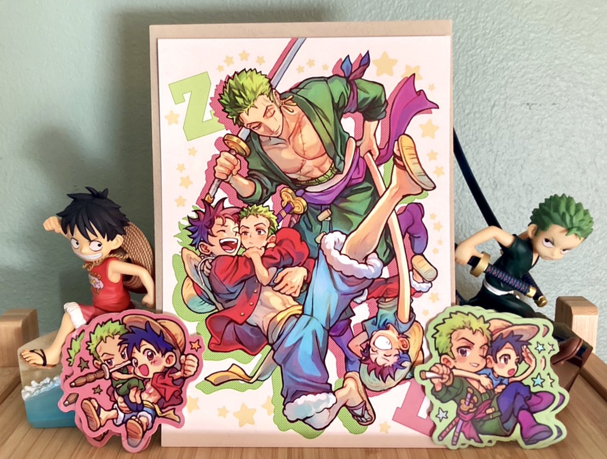 モンキー・D・ルフィ ,ロロノア・ゾロ 「My ZoLu Mail subscription service has be」|ao ★ 青のイラスト