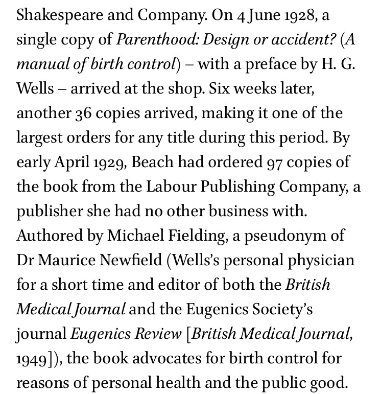 Just Joyce (@johnstonglenn) on Twitter photo OTD in 1928 a copy of Parenthood: Design or Accident arrived at Shakespeare and Company, as related by @matthewjchamber in ‘Sylvia Beach’s Shakespeare and Company in the English-Language Book Trade of Interwar Paris’ OTD in 1928 a copy of Parenthood: Design or Accident arrived at Shakespeare and Company, as related by @matthewjchamber in ‘Sylvia Beach’s Shakespeare and Company in the English-Language Book Trade of Interwar Paris’