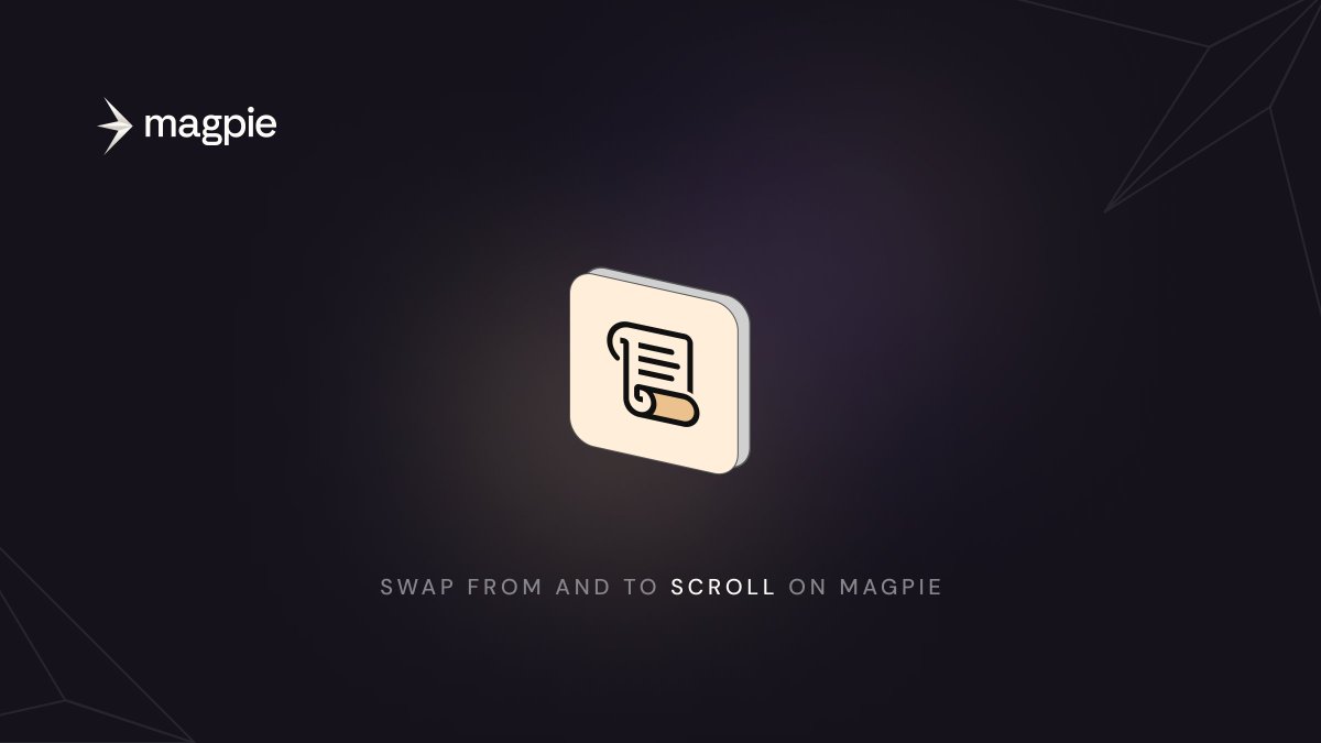 1/
What's up birds, we're back and we brought a Scroll with us, let's read what it says! 📜 

...it's the <a href="/Scroll_ZKP/">Scroll</a> chain, we've just integrated this amazing zkEVM chain! 🤝

Scroll has an amazing ecosystem, with volume and TVL increasing week by week since their launch last