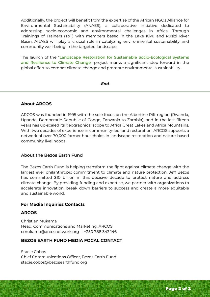 ARCOS Network (@arcosnetwork) on Twitter photo Press Release 📰
Read the press release to learn more this collaborative effort. Press Release 📰
Read the press release to learn more this collaborative effort.