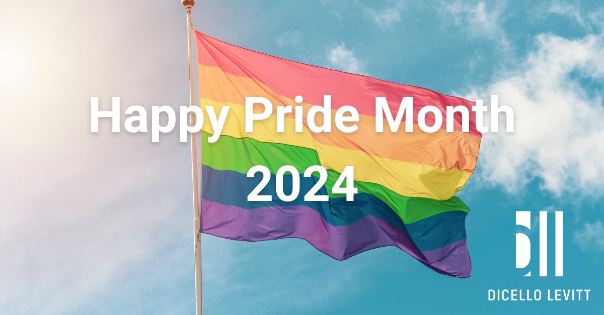 At DiCello Levitt, we proudly celebrate #PrideMonth and stand with the LGBTQ+ community. We are committed to fostering inclusivity and advocating for equality. Join us in honoring the resilience and achievements of the LGBTQ+ community. Happy #Pride! 🌈