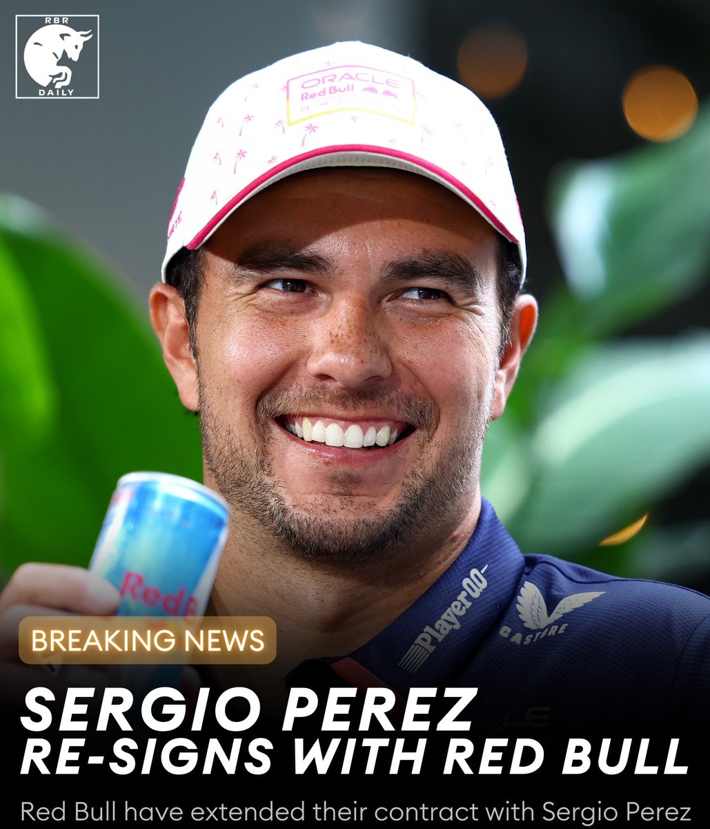 RBR_Daily's tweet photo. 🚨 BREAKING: Sergio Perez has signed a two-year contract with Red Bull. https://t.co/uvfECcTAad