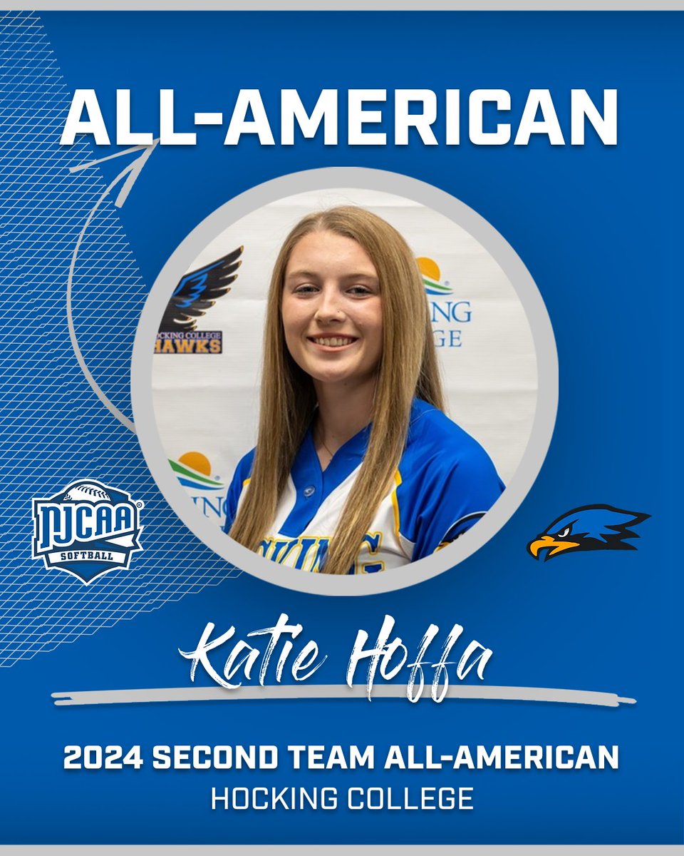 🥎⭐️𝐀𝐋𝐋-𝐀𝐌𝐄𝐑𝐈𝐂𝐀𝐍 ⭐️🥎

Hocking infielder and the <a href="/OCCACSports/">OCCAC</a> Player of the Year, Katie Hoffa, caps off a great season with NJCAA Division II Second Team All-American honors!

Congrats, Katie! 
<a href="/HockingHawksSB/">Hocking Hawks Softball</a>