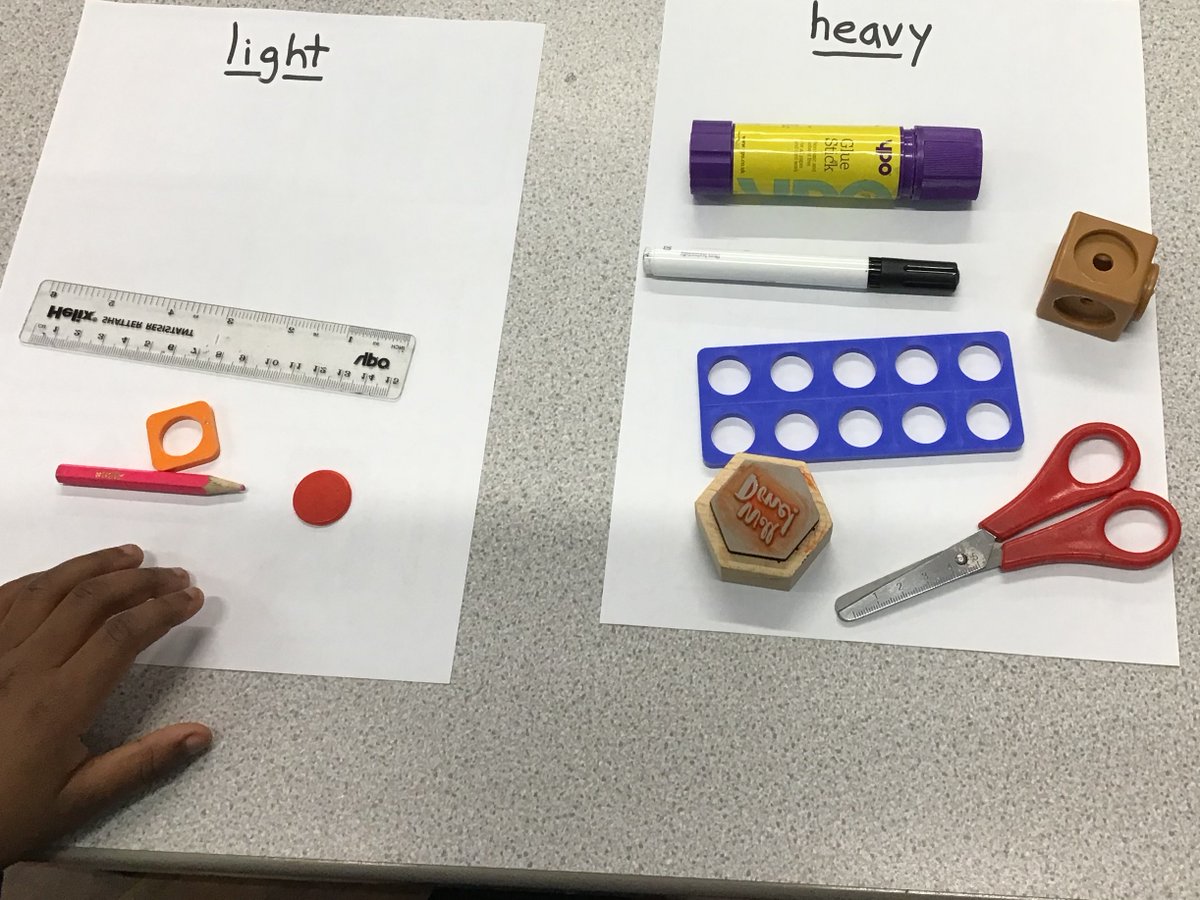 stjohns_year2's tweet photo. Children have been learning about things that are heavy and light. #nurture #learn #together #succeed https://t.co/Lm38HKk2Su