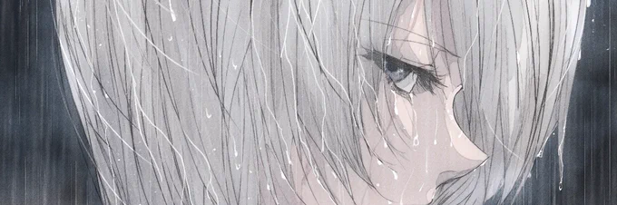 自分の需要を満たす為だけに雨のイラスト描いてるんだけど一生何か追加出来そう良くなりそうがエンドレスで終わらない… 