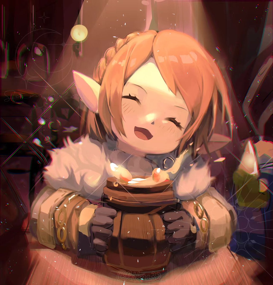 Rikaa32_'s tweet photo. 🍻✨Cheers!
#lalafell #ララフェル #Giott https://t.co/7WnHxZFPS8