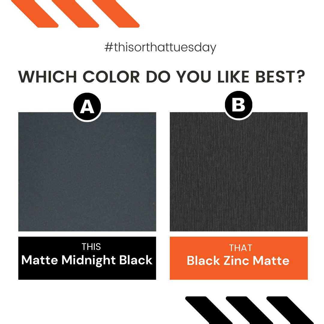 weststatesmetal's tweet photo. Which color would you choose for your metal siding or metal roofing? Matte Midnight Black or Black Zinc Matte? Leave your answer in the comments below.
#architecture #metalroof #metalsiding #designer #contractor #renovation #barndominium
https://t.co/MO5mOOE0LK https://t.co/WmhKjRu9lS