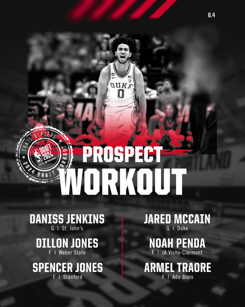 6/4 Pre-Draft workouts in PDX.