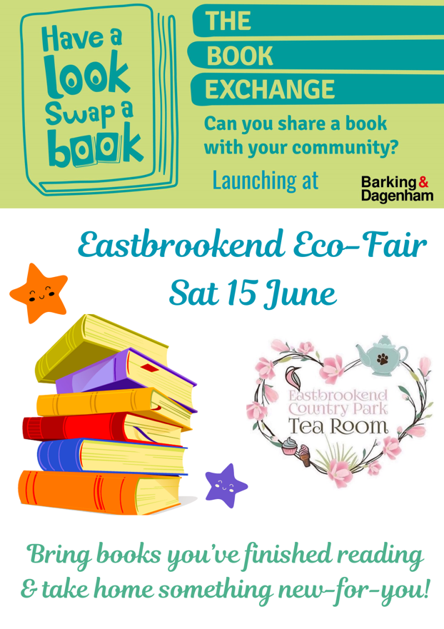 BDParkRangers's tweet photo. #GreatBigGreenWeek is coming! We'll be launching a new Book Exchange ๐๐at Eastbrookend Tea Rooms during our Eco-Fair on Sat 15th June. Check at home & bring books you've finished to swap for something new-to-you. ๐https://t.co/elOpKRYCAK ๐ #GBGW #swapforgood @TheCCoalition https://t.co/18doe695Fx