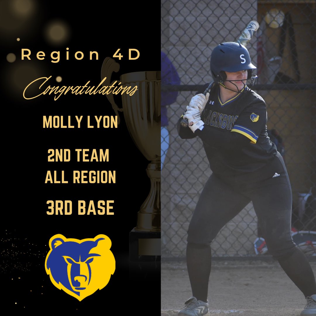 Congratulations to our Bruins on being selected for the 1st and 2nd team all region. #allregion #gobruins #blacksburgsoftball
