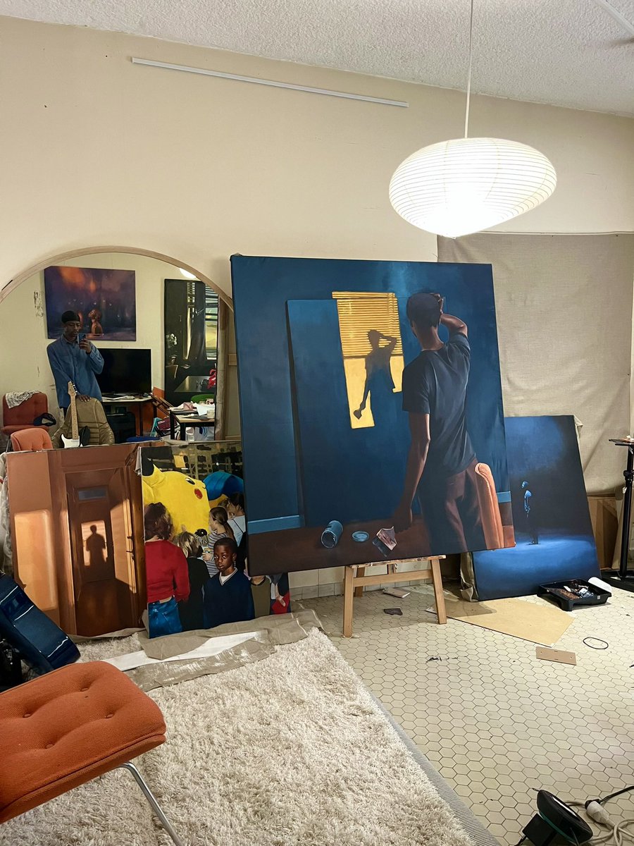 lossapardo's tweet photo. Debut album cover 
Acrylique sur toile 
Dans mon atelier https://t.co/ejsmj3SeUB