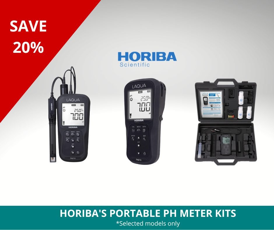 Camblab's tweet image. Save 20% on HORIBA's Portable pH Meter Kits! (Selected models only).

Shop:
ow.ly/xjwJ50QJbv8

#pHMeter #Laboratory #LabSupplies #Science