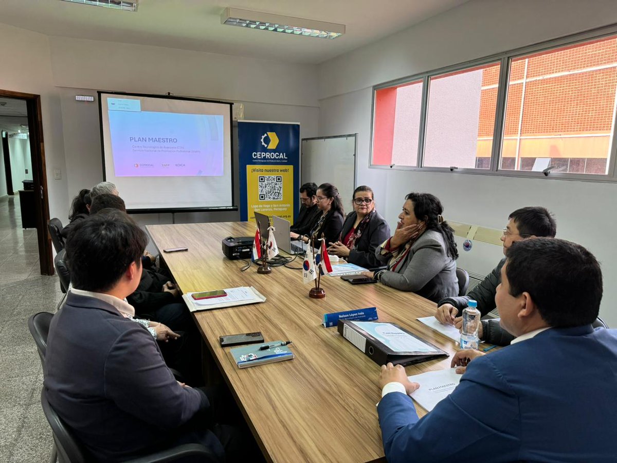 ctaparaguay's tweet photo. 📌Presentación de Plan Maestro de Desarrollo y Mejora del CTA SNPP-MTESS sobre los principales resultados obtenidos del diagnóstico realizado, siendo entidad responsable la @KOICA_Paraguay 🇵🇾 y entidad colaboradora #CEPROCAL
🧵👇 https://t.co/XMQzCh2VuA