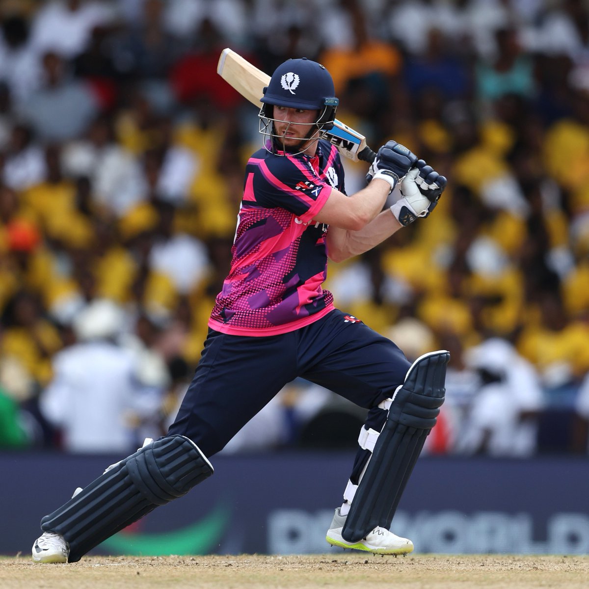 CricketScotland's tweet photo. An electric start from @mikejones04 ⚡

#FollowScotland | #T20WorldCup https://t.co/fn4Wu2wMwz