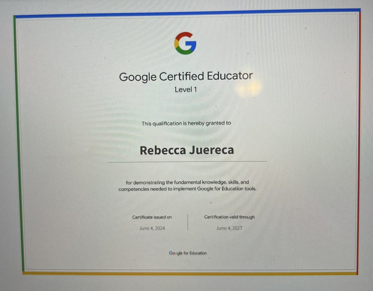 Rebecca Juereca (@rdjuerec) on Twitter photo Starting summer break off by getting recertifications for <a href="/GoogleForEdu/">Google for Education</a> 😃 <a href="/DigitalGISD/">Garland ISD’s Digital Learning Team</a> 🎉 Starting summer break off by getting recertifications for <a href="/GoogleForEdu/">Google for Education</a> 😃 <a href="/DigitalGISD/">Garland ISD’s Digital Learning Team</a> 🎉