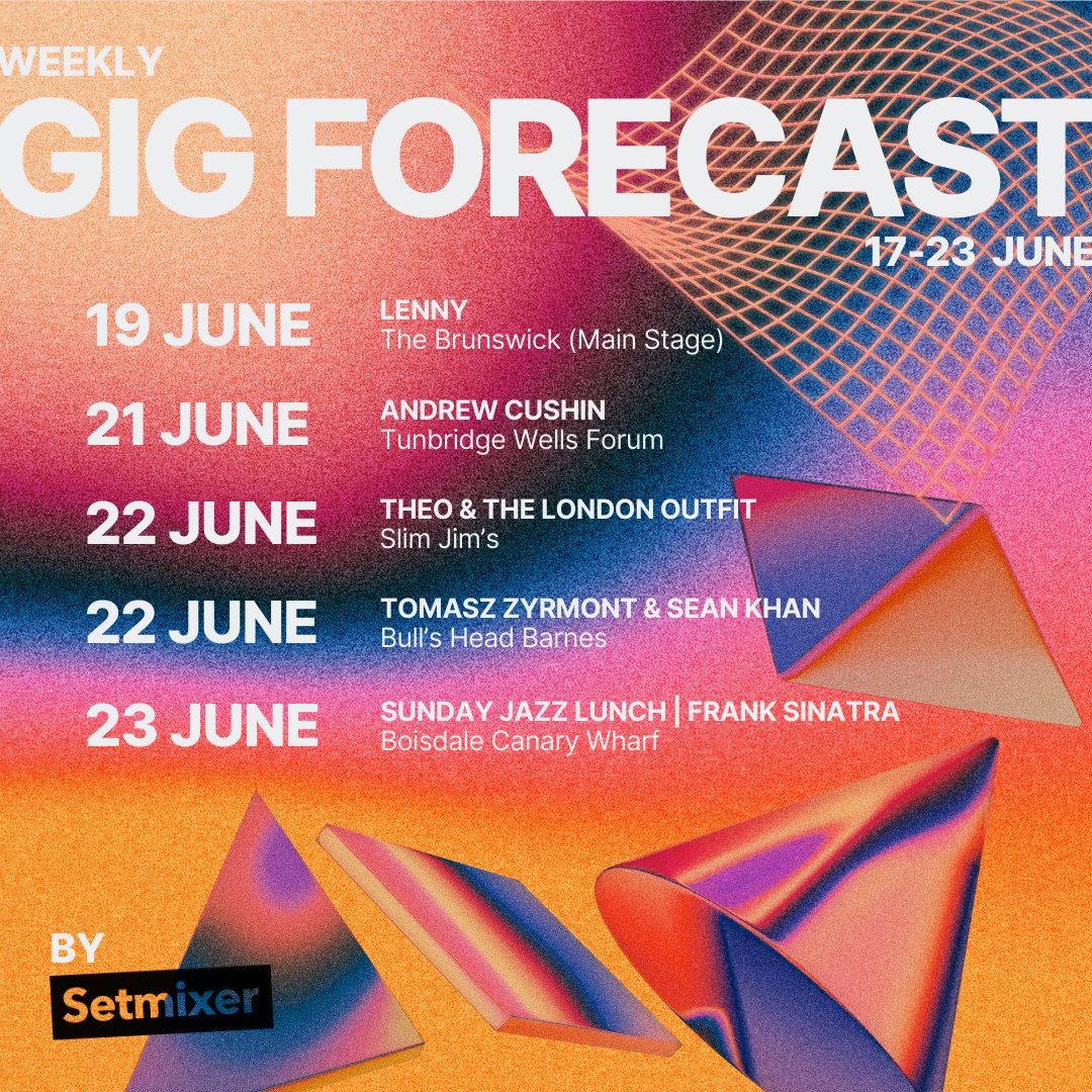 setmixer's tweet photo. It's time for another "Setmixer Gig Forecast"! Brace yourself for a week packed with incredible live acts, from rising stars to musical legends, that will leave you mesmerized.
#livemusic #setmixer #grassrootsvenues #liveconcert #liverecording https://t.co/Yw62Dr4flH